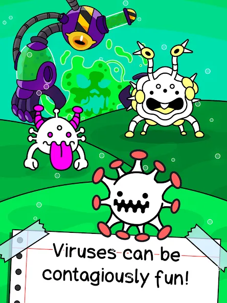 Скачать взломанную Virus Evolution: Merge Game (Вирус Эволюшн)  [МОД Бесконечные деньги] — полная версия apk на Андроид screen 5