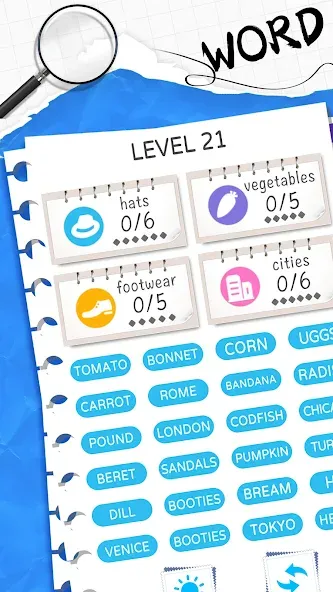 Взломанная Word Sort: Association Connect (Соннект Колорс)  [МОД Меню] — полная версия apk на Андроид screen 1