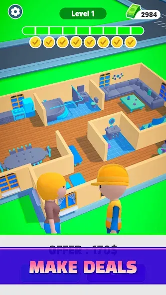 Взломанная Home Builder 3D !  [МОД Unlimited Money] — последняя версия apk на Андроид screen 3