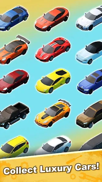 Скачать взломанную Car Mechanic Tycoon (Кар Механик Тайкун)  [МОД Mega Pack] — полная версия apk на Андроид screen 1