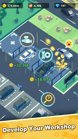 Скачать взломанную Car Mechanic Tycoon (Кар Механик Тайкун)  [МОД Mega Pack] — полная версия apk на Андроид screen 3