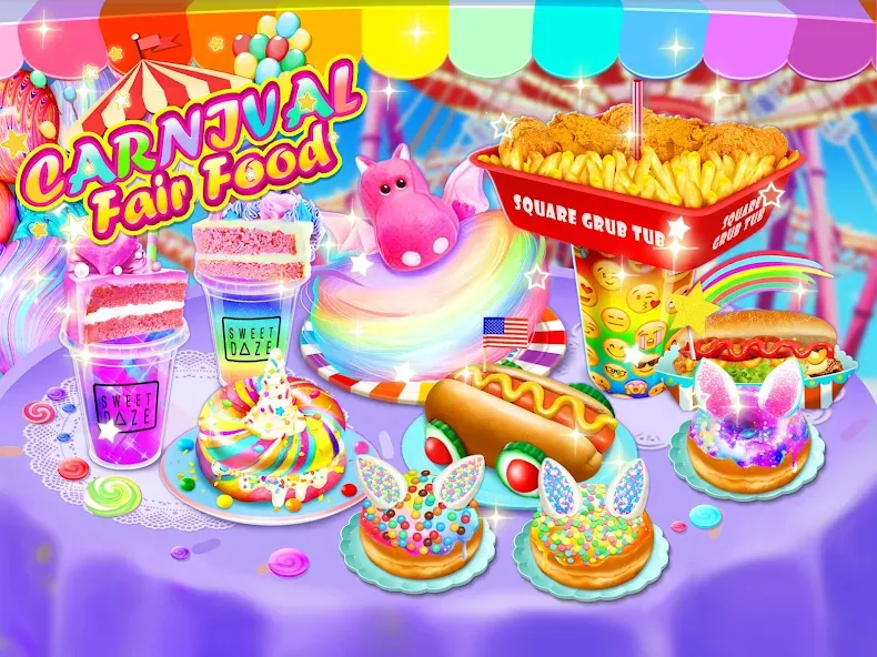 Взломанная Unicorn Chef Games for Teens (Юникорн Шеф Игры для Подростков)  [МОД Бесконечные монеты] — последняя версия apk на Андроид screen 1