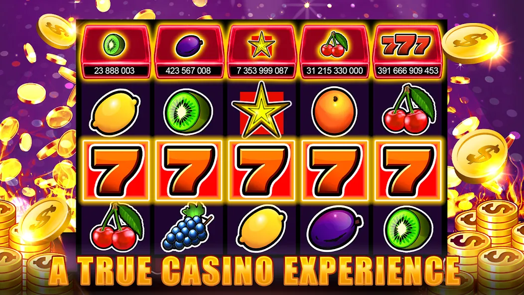 Скачать взлом Slots 777 — Slot Machine Games  [МОД Все открыто] — последняя версия apk на Андроид screen 1