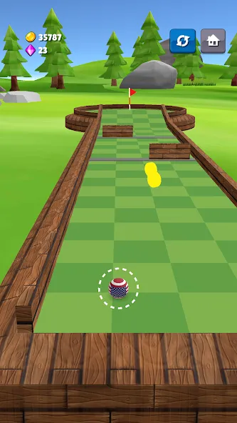 Скачать взломанную Mini Golf Game — Putt Putt 3D (Мини Гольф Челлендж)  [МОД Бесконечные монеты] — последняя версия apk на Андроид screen 1