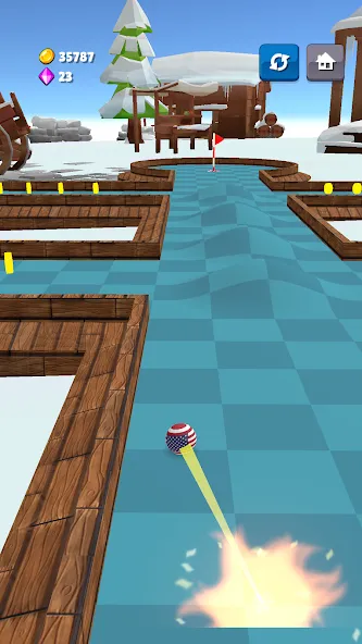 Скачать взломанную Mini Golf Game — Putt Putt 3D (Мини Гольф Челлендж)  [МОД Бесконечные монеты] — последняя версия apk на Андроид screen 3