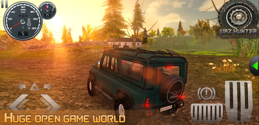 Скачать взломанную Russian Car Driver Uaz Hunter  [МОД Menu] — последняя версия apk на Андроид screen 2