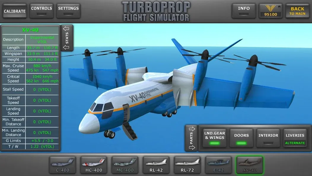 Скачать взлом Turboprop Flight Simulator (Турбовинтовой симулятор полета 3D)  [МОД Все открыто] — стабильная версия apk на Андроид screen 1