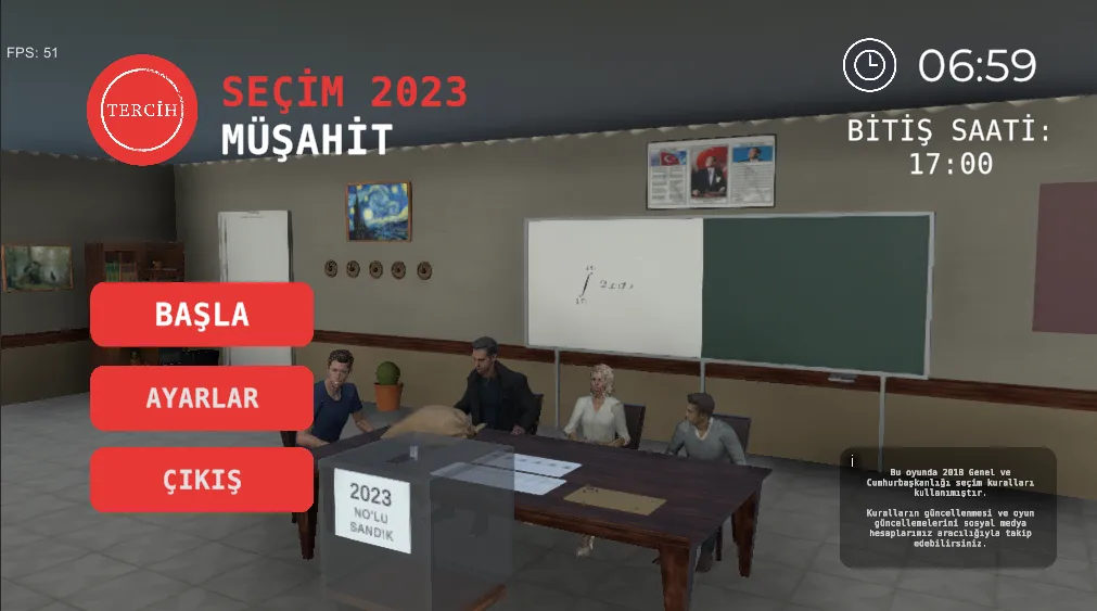 Скачать взлом Seçim 2023 Müşahit oyunu  [МОД Меню] — последняя версия apk на Андроид screen 1