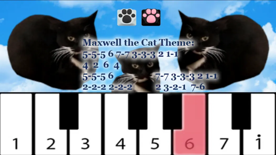 Скачать взломанную Maxwell the Cat piano (Максвелл зе Кэт пиано)  [МОД Unlimited Money] — полная версия apk на Андроид screen 3