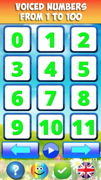 Скачать взломанную Numbers for kids 1 to 10 Math  [МОД Unlocked] — стабильная версия apk на Андроид screen 1