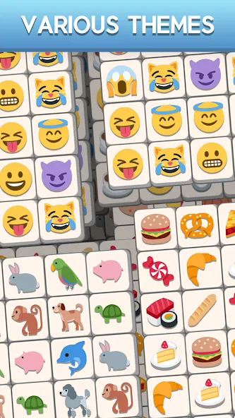 Скачать взломанную Tile Match Emoji -Triple Tile (Тил Матч Эмоджи)  [МОД Unlocked] — последняя версия apk на Андроид screen 4