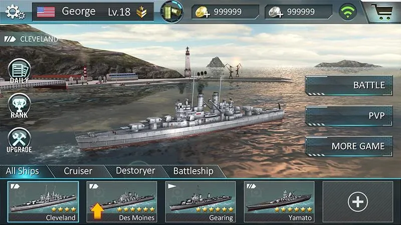 Скачать взломанную Warship Attack 3D  [МОД Unlocked] — последняя версия apk на Андроид screen 5