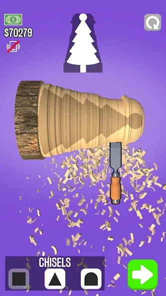 Скачать взломанную Woodturning (Вудтурнинг)  [МОД Unlocked] — стабильная версия apk на Андроид screen 1