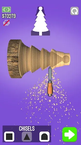 Скачать взломанную Woodturning (Вудтурнинг)  [МОД Unlocked] — стабильная версия apk на Андроид screen 2