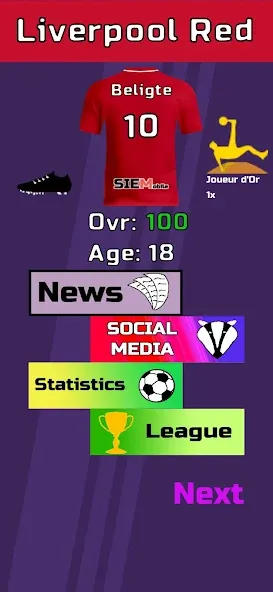 Взлом Football Career Sim (Футбольный Карьерный Симулятор)  [МОД Бесконечные монеты] — полная версия apk на Андроид screen 2