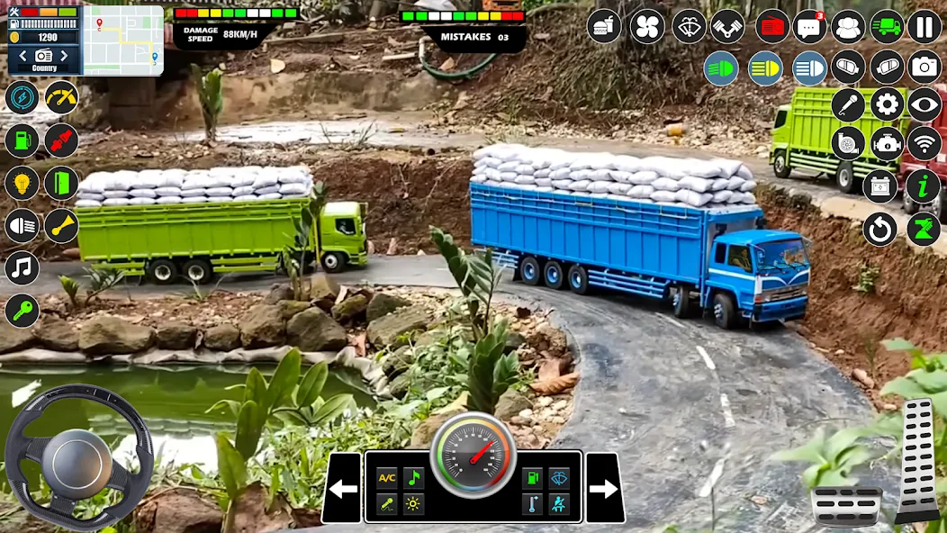 Взломанная Mud Truck Runner Simulator 3D  [МОД Все открыто] — полная версия apk на Андроид screen 3