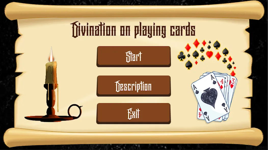 Взломанная Divination on Playing Cards  [МОД Много монет] — полная версия apk на Андроид screen 1