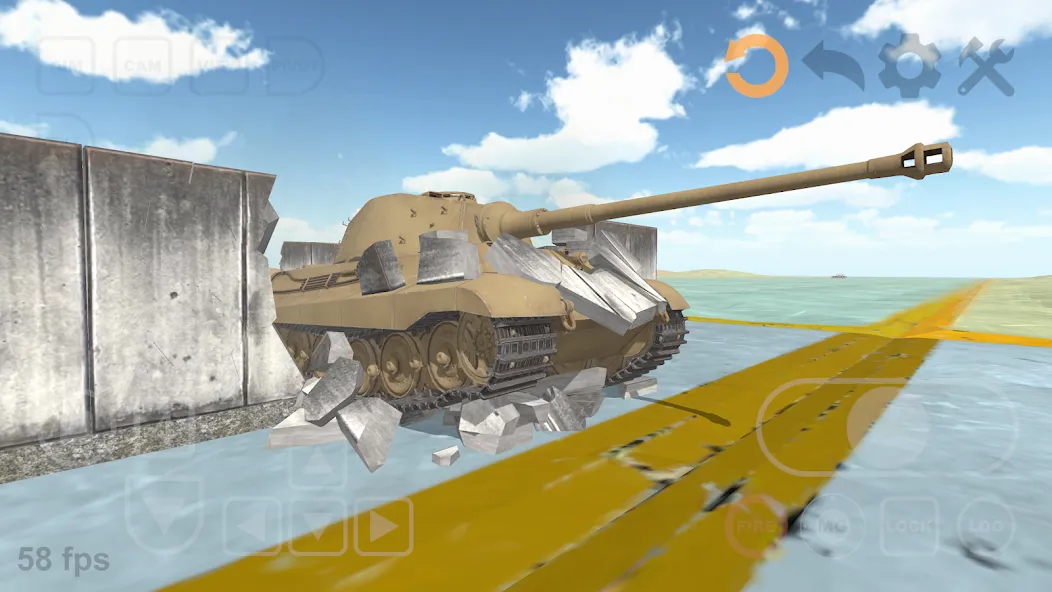 Скачать взломанную Tank Physics Mobile Vol.3  [МОД Все открыто] — последняя версия apk на Андроид screen 1