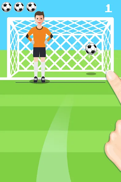 Скачать взломанную Penalty Shootout Game Offline (Пенальти игра без подключения к интернету)  [МОД Unlocked] — полная версия apk на Андроид screen 3