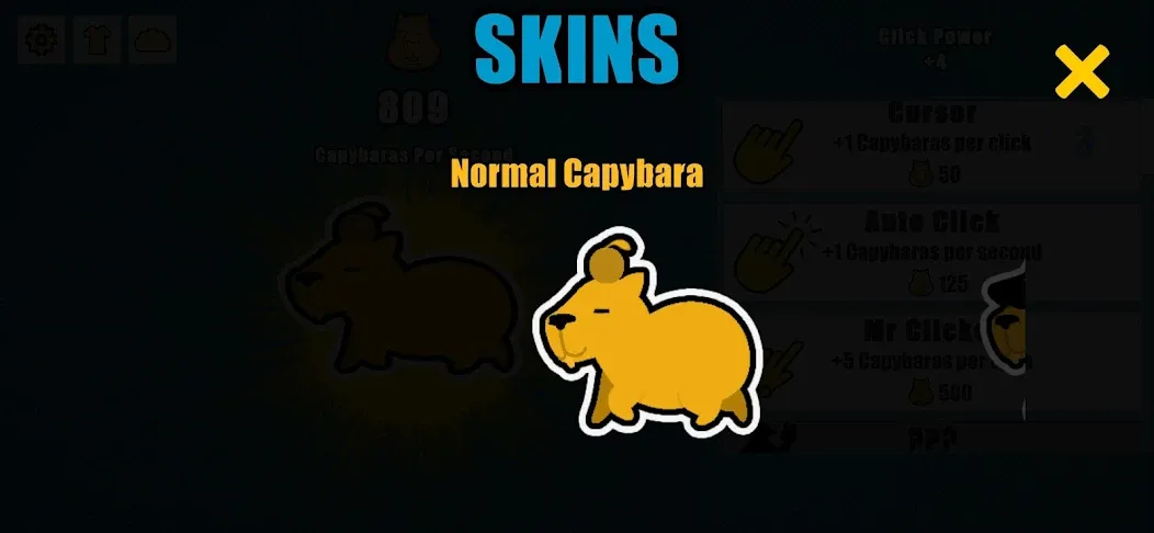 Скачать взломанную Capybara Clicker (Капибара Кликер)  [МОД Unlocked] — последняя версия apk на Андроид screen 3