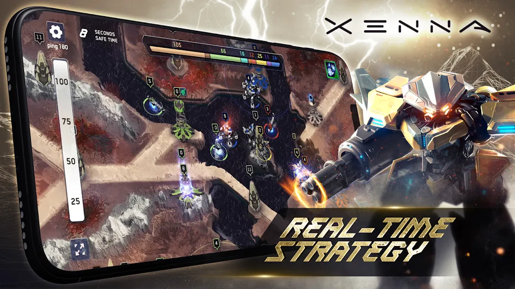 Скачать взлом XENNA — MMO Real-time strategy (КСЕННА)  [МОД Mega Pack] — стабильная версия apk на Андроид screen 1