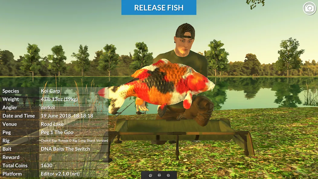 Скачать взломанную Carp Fishing Simulator (Карп Фишинг Симулятор)  [МОД Menu] — стабильная версия apk на Андроид screen 1