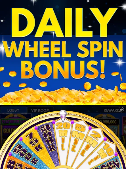 Скачать взлом Spin Vegas Slots: Slot Games (Спин Вегас слоты)  [МОД Бесконечные монеты] — полная версия apk на Андроид screen 3