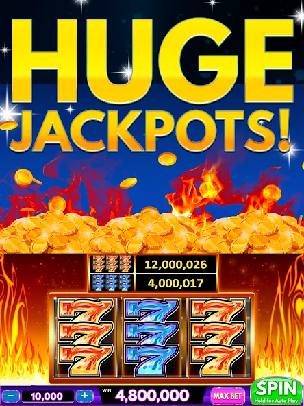 Скачать взлом Spin Vegas Slots: Slot Games (Спин Вегас слоты)  [МОД Бесконечные монеты] — полная версия apk на Андроид screen 5