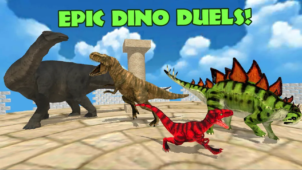 Взломанная Dino Battle Arena Lost Kingdom (Дино Битва Арена Потерянное Королевство)  [МОД Меню] — полная версия apk на Андроид screen 3