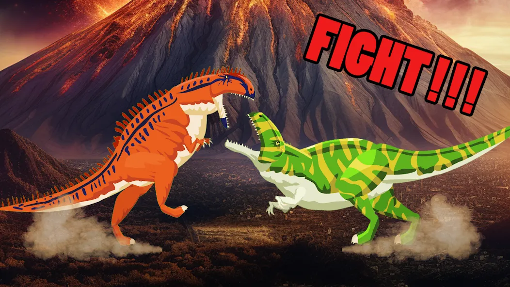 Скачать взломанную T-Rex Fights More Dinosaurs  [МОД Много монет] — последняя версия apk на Андроид screen 3