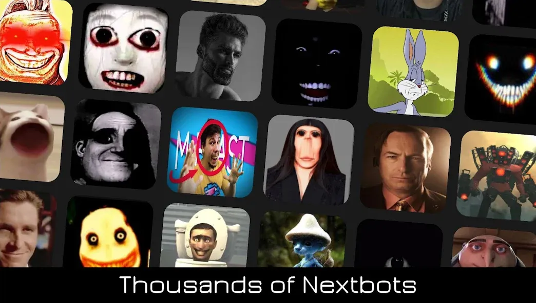 Взломанная Nextbots Online: Sandbox (Некстботс Онлайн)  [МОД Mega Pack] — полная версия apk на Андроид screen 1