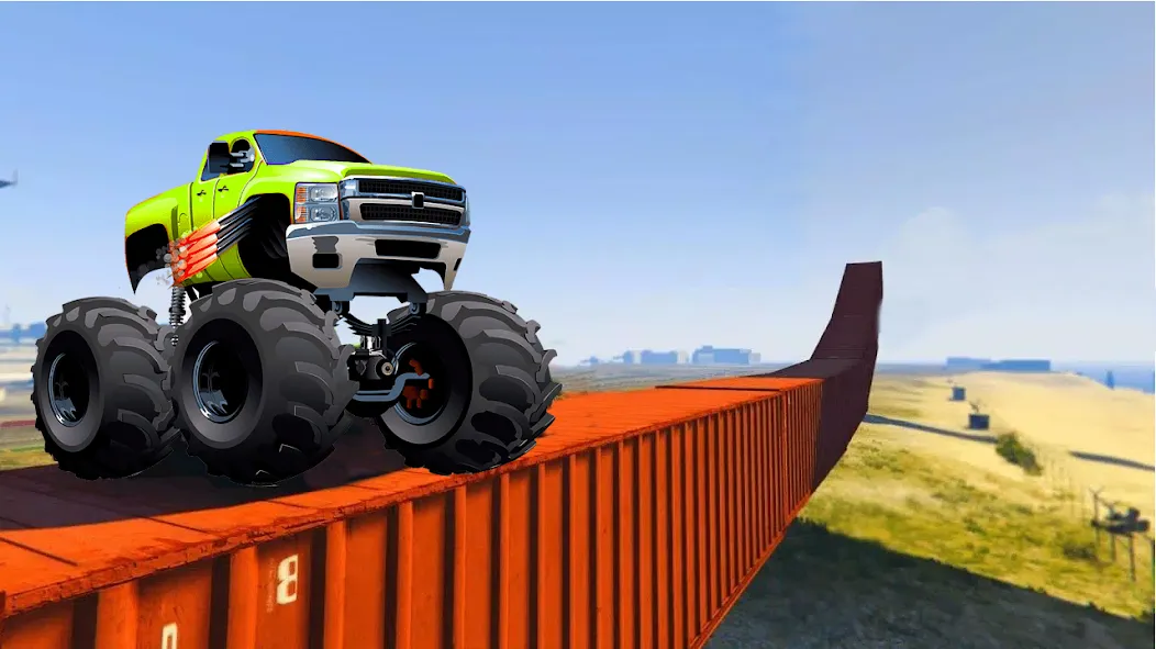 Скачать взлом Monster Truck Car Game 3d (Монстр Трак Стант)  [МОД Много монет] — полная версия apk на Андроид screen 3