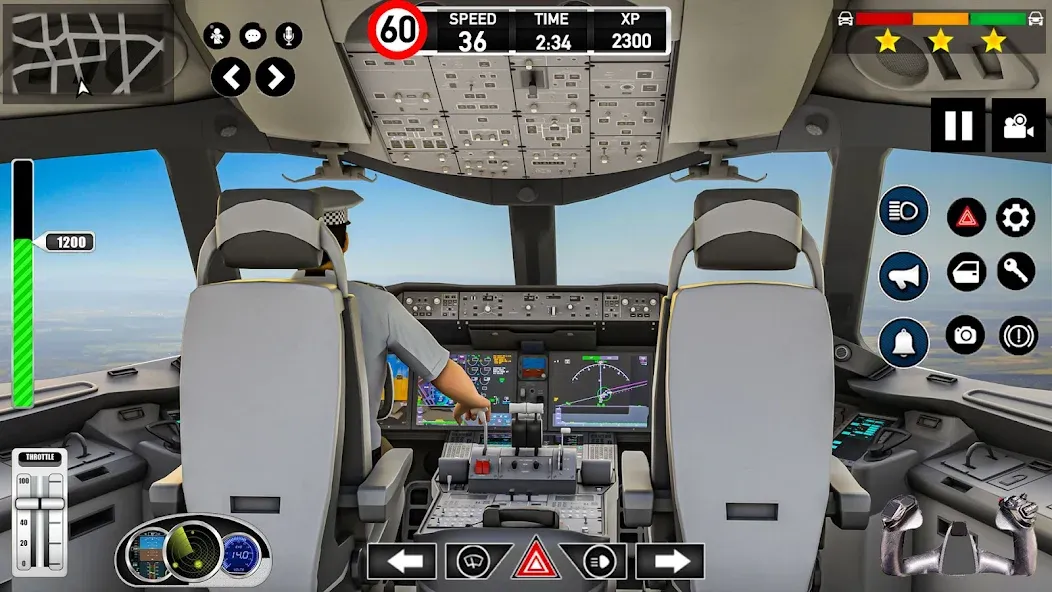 Взлом Plane Pilot Flight Simulator (Плейн Пилот Флайт Симулятор)  [МОД Много монет] — последняя версия apk на Андроид screen 1