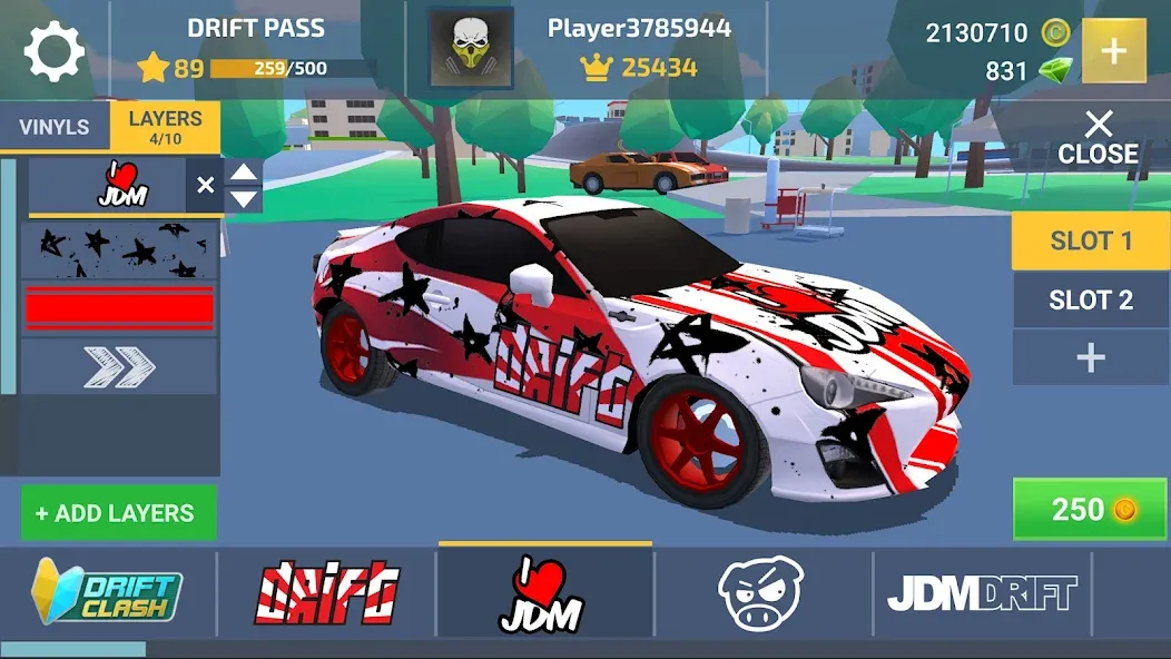 Скачать взломанную Drift Clash Online Racing (Дрифт Клаш)  [МОД Много монет] — последняя версия apk на Андроид screen 1