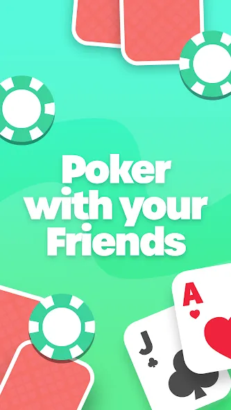 Взломанная Poker with Friends — EasyPoker (ИзиПокер)  [МОД Unlocked] — последняя версия apk на Андроид screen 1