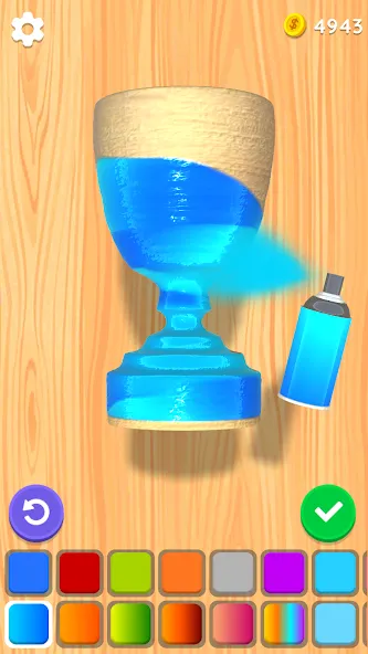 Скачать взломанную Wood Turning 3D — Carving Game  [МОД Unlocked] — полная версия apk на Андроид screen 4