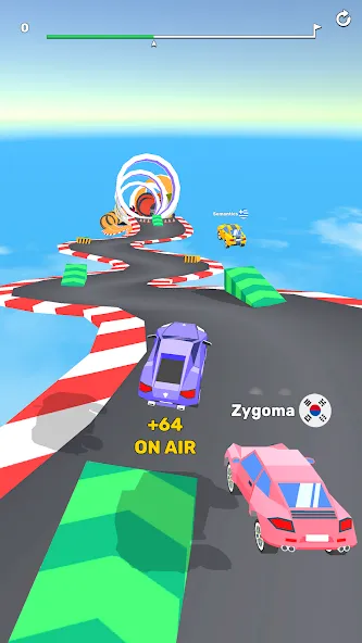 Скачать взломанную Ramp Racing 3D — Extreme Race  [МОД Меню] — стабильная версия apk на Андроид screen 2