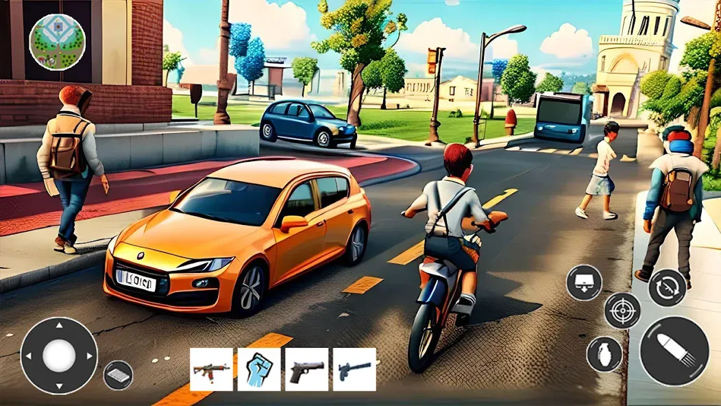 Скачать взлом Gangster Car Theft Games (Гангстерская автомобильная война игр)  [МОД Много денег] — стабильная версия apk на Андроид screen 2