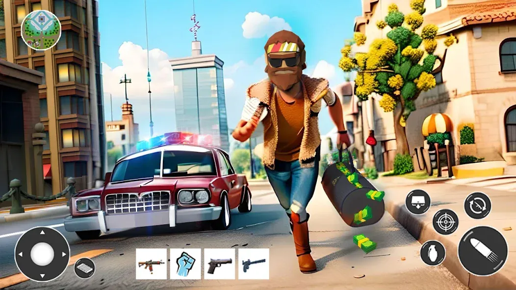 Скачать взлом Gangster Car Theft Games (Гангстерская автомобильная война игр)  [МОД Много денег] — стабильная версия apk на Андроид screen 3