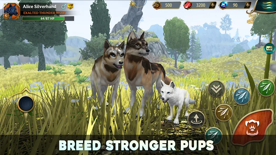 Скачать взломанную Wolf Tales — Wild Animal Sim (Вулф Тейлс)  [МОД Menu] — стабильная версия apk на Андроид screen 1