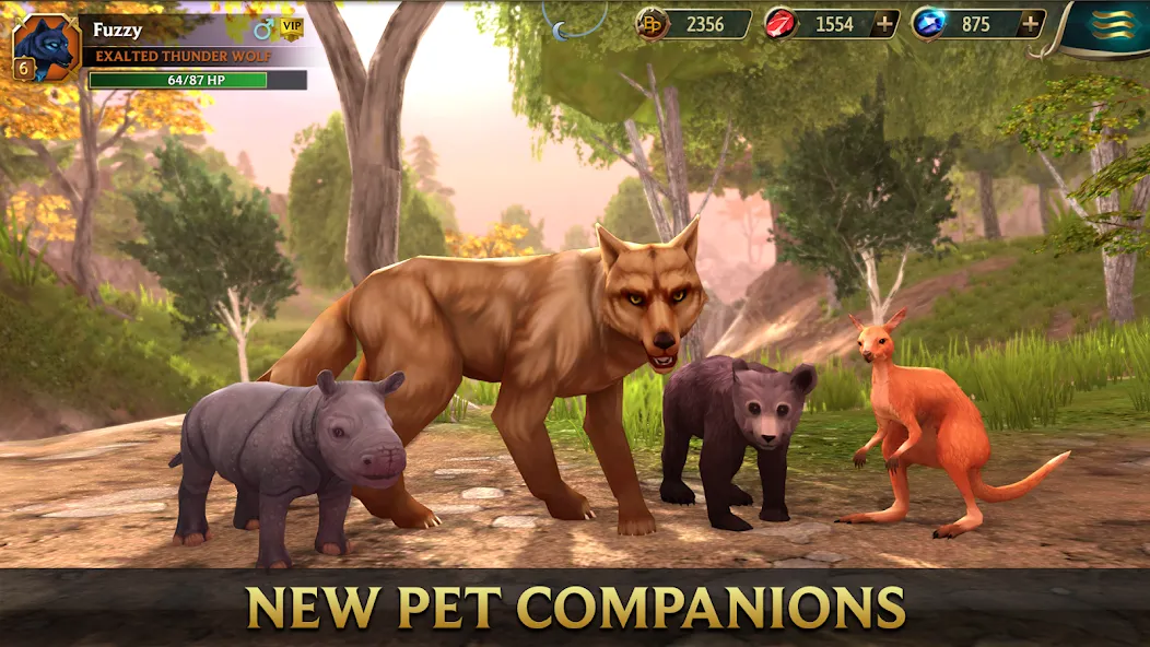 Скачать взломанную Wolf Tales — Wild Animal Sim (Вулф Тейлс)  [МОД Menu] — стабильная версия apk на Андроид screen 2