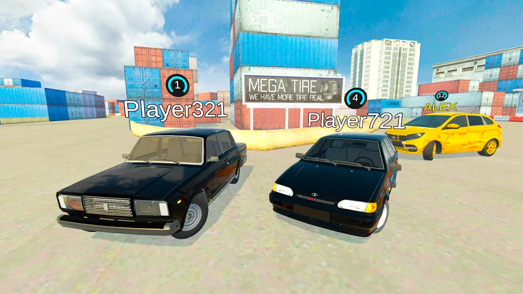 Скачать взломанную Lada Drift Simulator — Online  [МОД Menu] — полная версия apk на Андроид screen 2