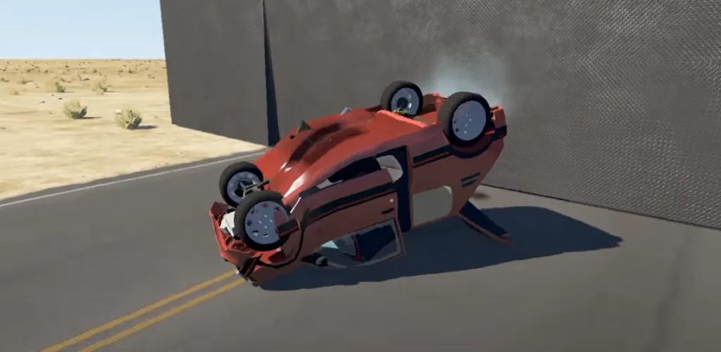 Скачать взломанную Realistic Car Crash Simulator  [МОД Menu] — полная версия apk на Андроид screen 1