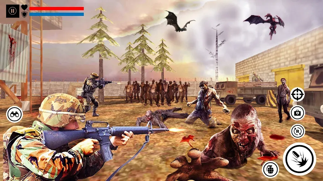 Скачать взлом Sniper Zombie Shooting (Зомби стреляющая оффлайн игра)  [МОД Много монет] — последняя версия apk на Андроид screen 3