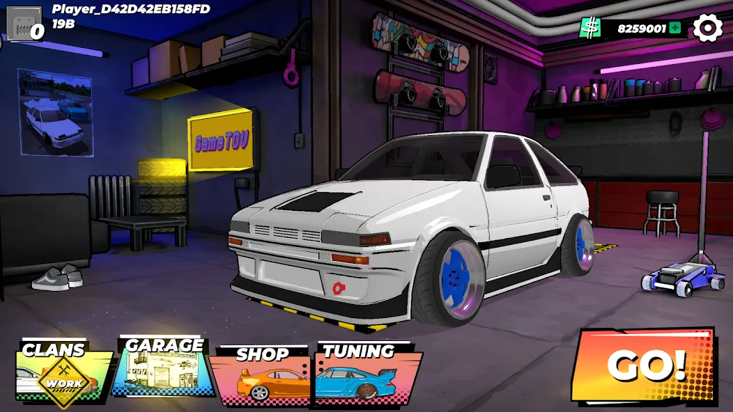 Скачать взломанную Drift King: Online (Дрифт Кинг)  [МОД Unlimited Money] — последняя версия apk на Андроид screen 2