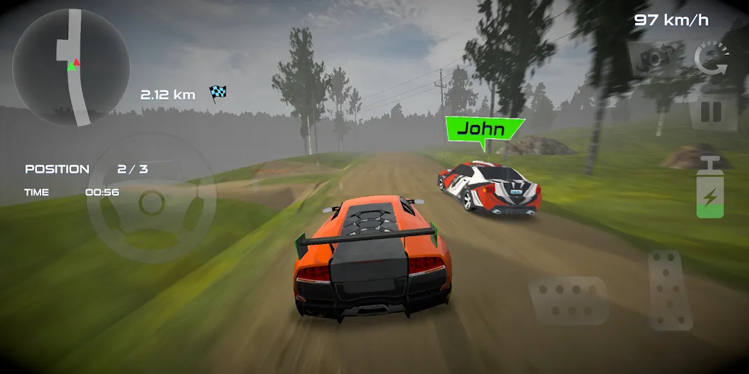 Скачать взломанную Rally Car : Extreme Fury Race (Ралли Кар)  [МОД Unlimited Money] — полная версия apk на Андроид screen 2