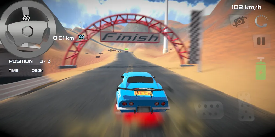 Скачать взломанную Rally Car : Extreme Fury Race (Ралли Кар)  [МОД Unlimited Money] — полная версия apk на Андроид screen 4