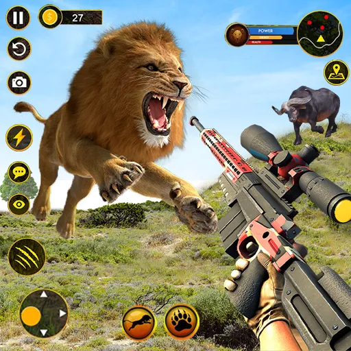 Скачать взлом Sniper Animal Deer Hunter Game (Снайперские игры на животных)  [МОД Много монет] — стабильная версия apk на Андроид screen 1