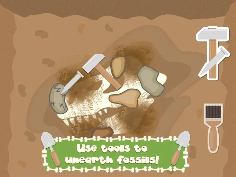 Взлом Dino Fossil Dig — Jurassic Adv (Дино Фоссил Диг)  [МОД Много денег] — последняя версия apk на Андроид screen 3