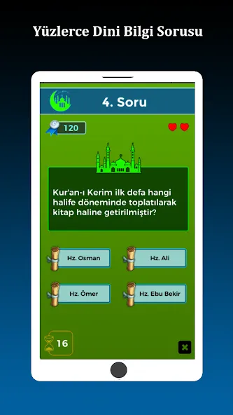 Взломанная İslami Bilgi Yarışması  [МОД Много монет] — полная версия apk на Андроид screen 2